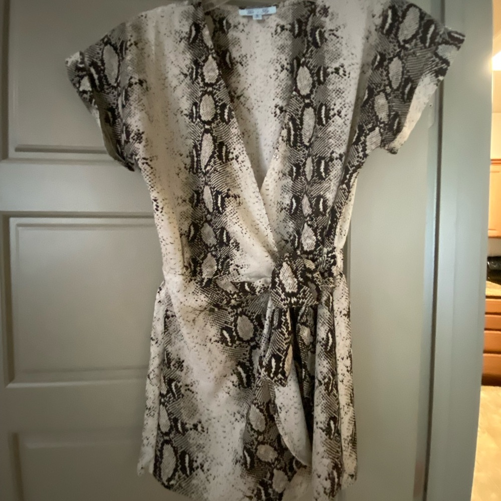 Snake Print Romper
